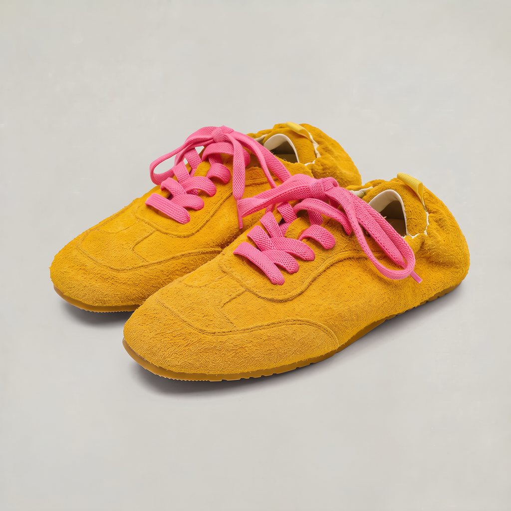 Men’s Suede-Effect Trainers Low Profile