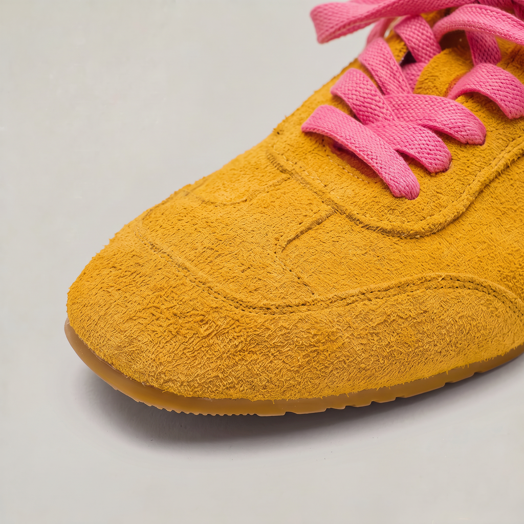 Men’s Suede-Effect Trainers Low Profile