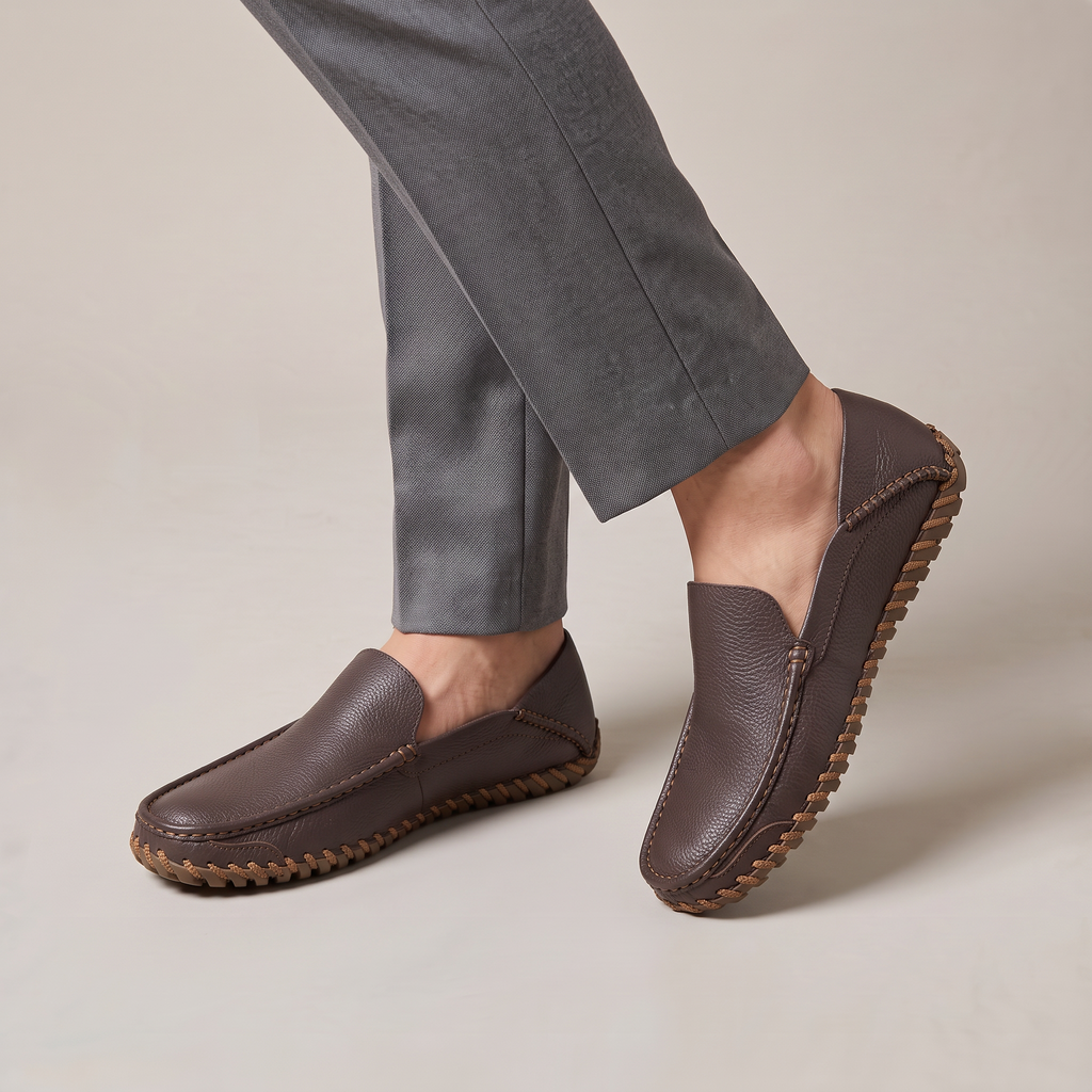 Men’s Soft Leather Slip-On Loafers
