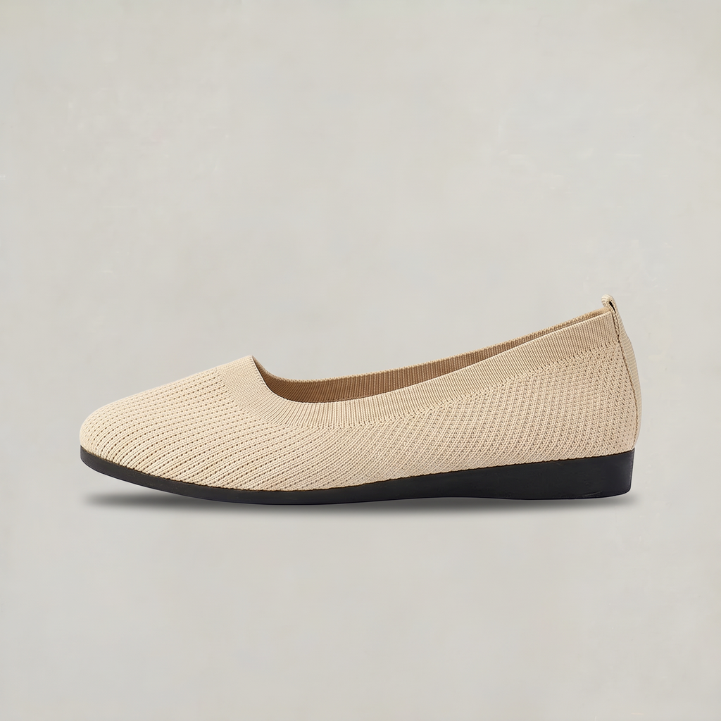 Women’s Knit Ballet Flats Square Toe