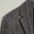 Men’s Textured Tailored Jacket - Smart Casual Wool Look Coat