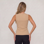 Women’s Ribbed Button Up Tank Top