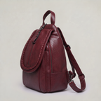 Women’s Backpack Braided Trim Zip Pocket