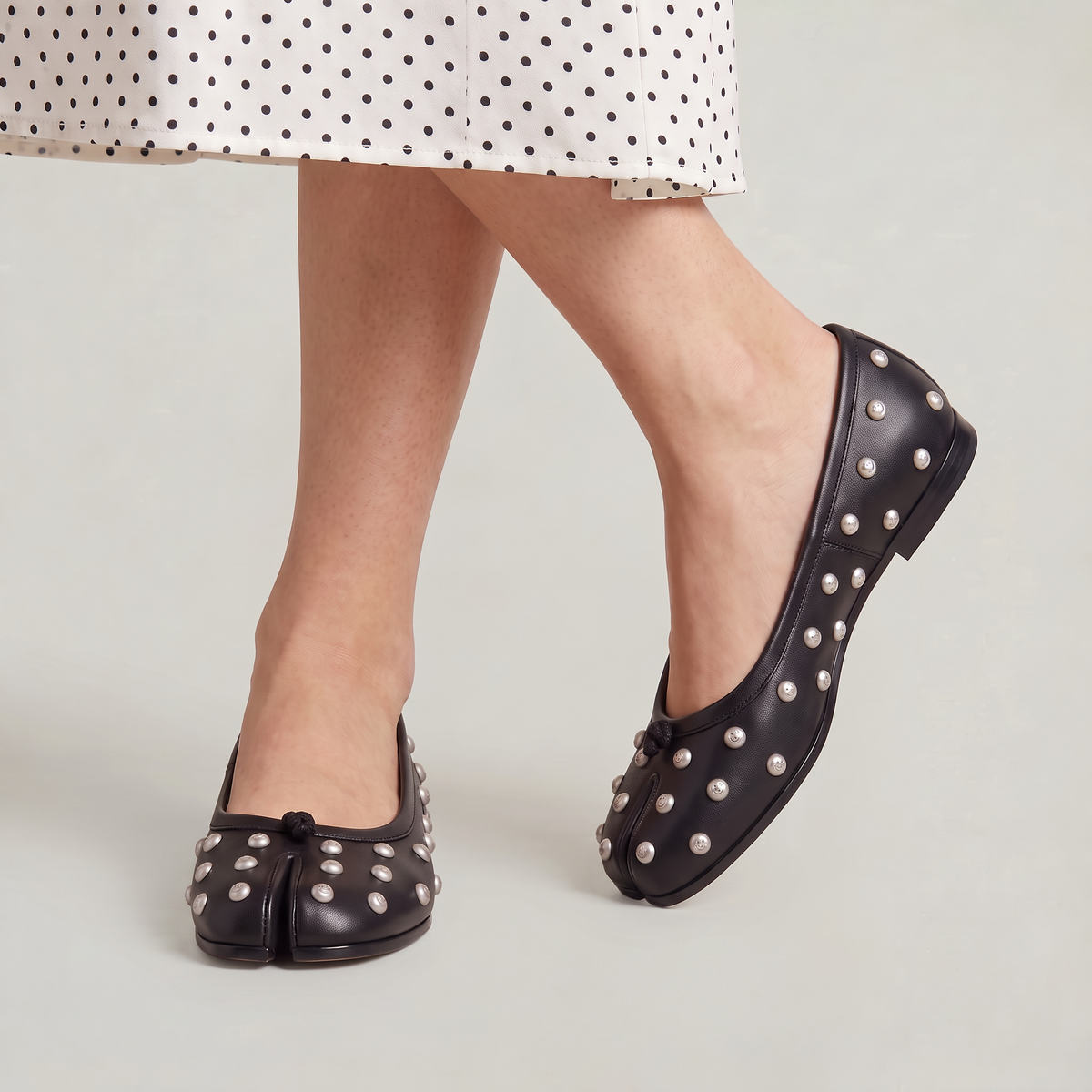 Women’s Studded Ballet Flats Split Tabi Toe