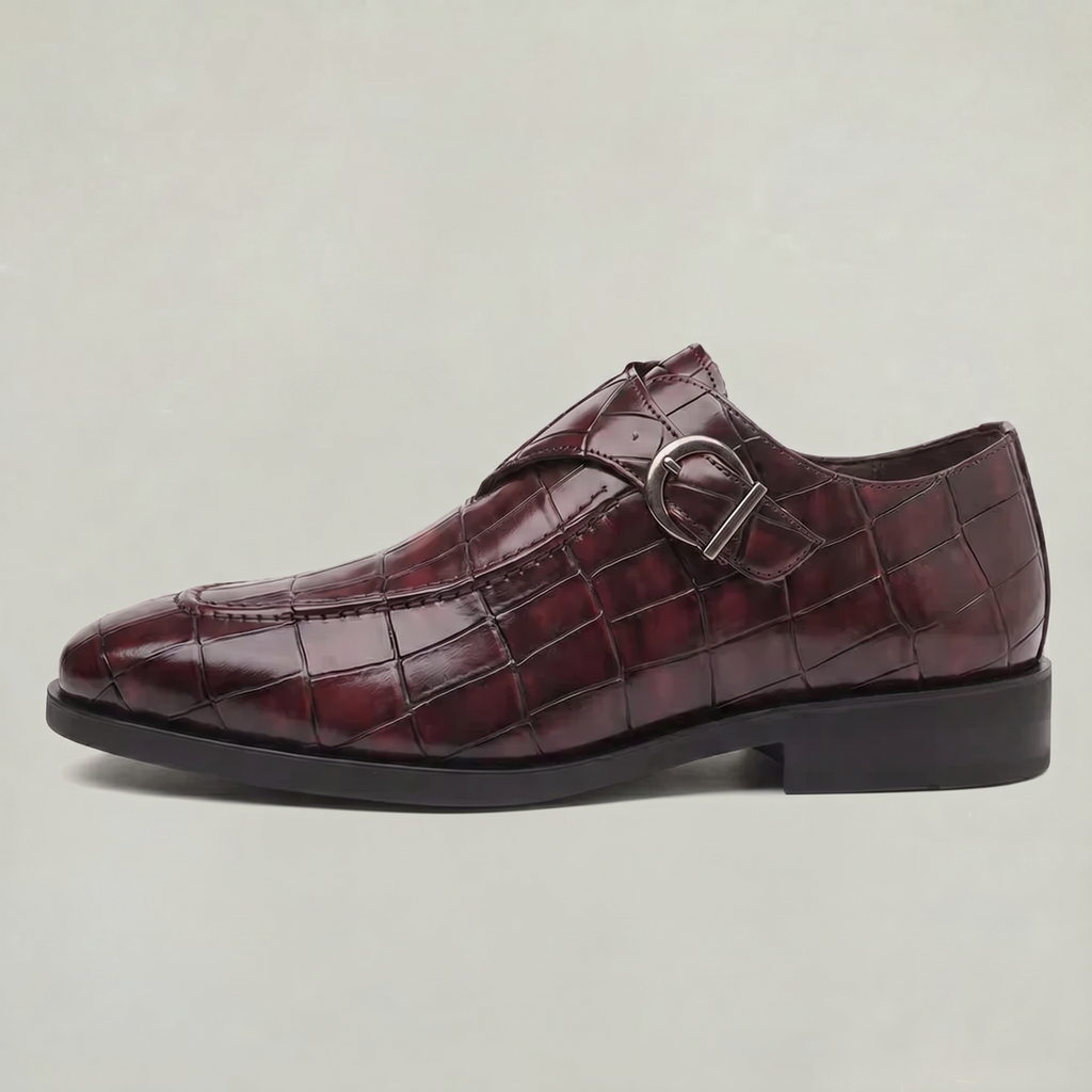 Men’s Oxford Shoes - Buckle Strap Formal Comfort Fit