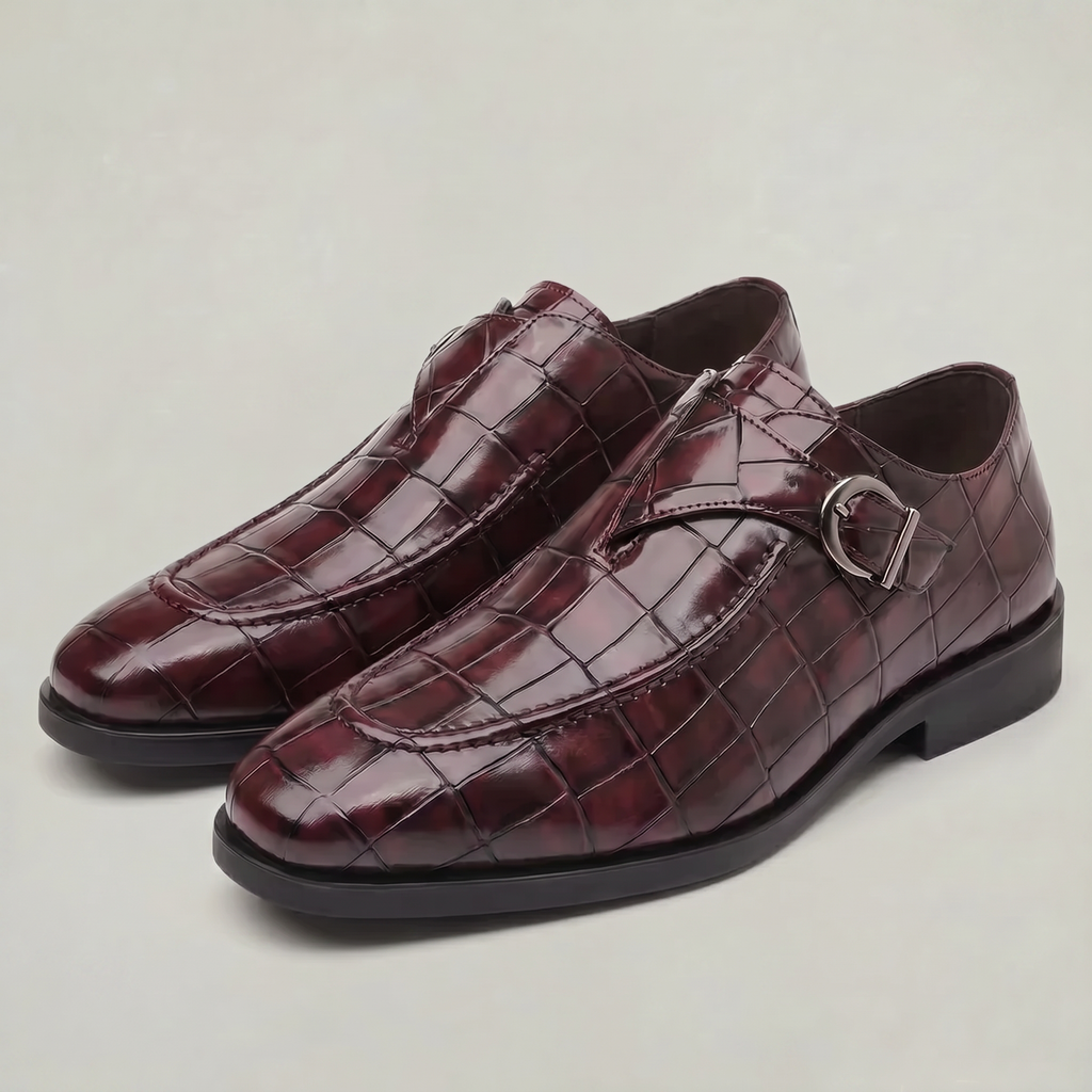 Men’s Oxford Shoes - Buckle Strap Formal Comfort Fit
