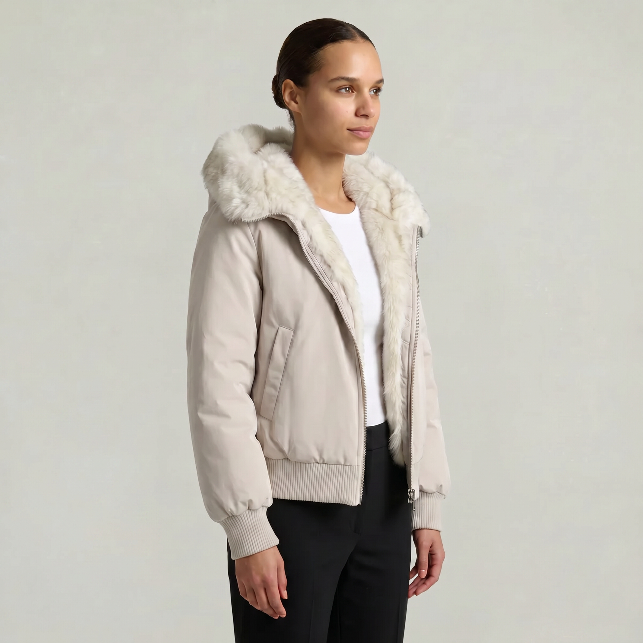 Women’s Hooded Jacket - Zip Front Regular Fit