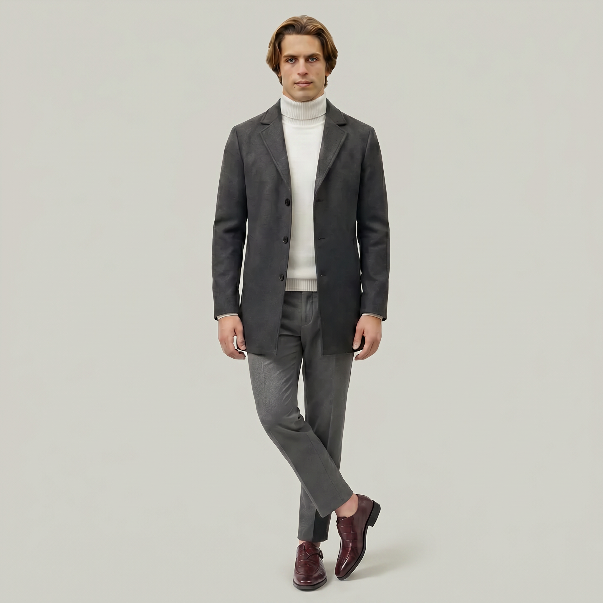 Men’s Oxford Shoes - Buckle Strap Formal Comfort Fit
