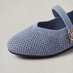 Women’s Knit Mary Jane Flats Buckle Strap