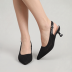 Women’s Woven Kitten Heels