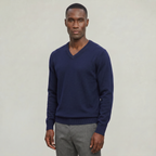 Men’s V Neck Sweater - Loose Fit