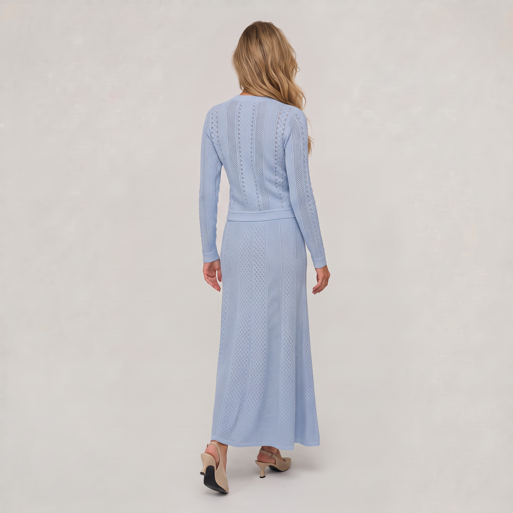 Women’s Cardigan & Skirt Knit Set