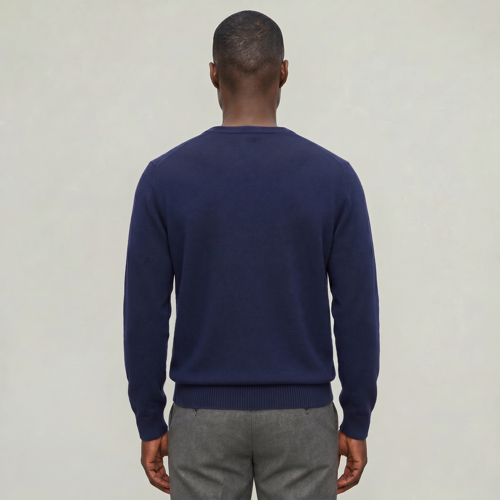 Men’s V Neck Sweater - Loose Fit