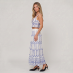 Women’s Two Piece Set Crop Top Maxi Skirt
