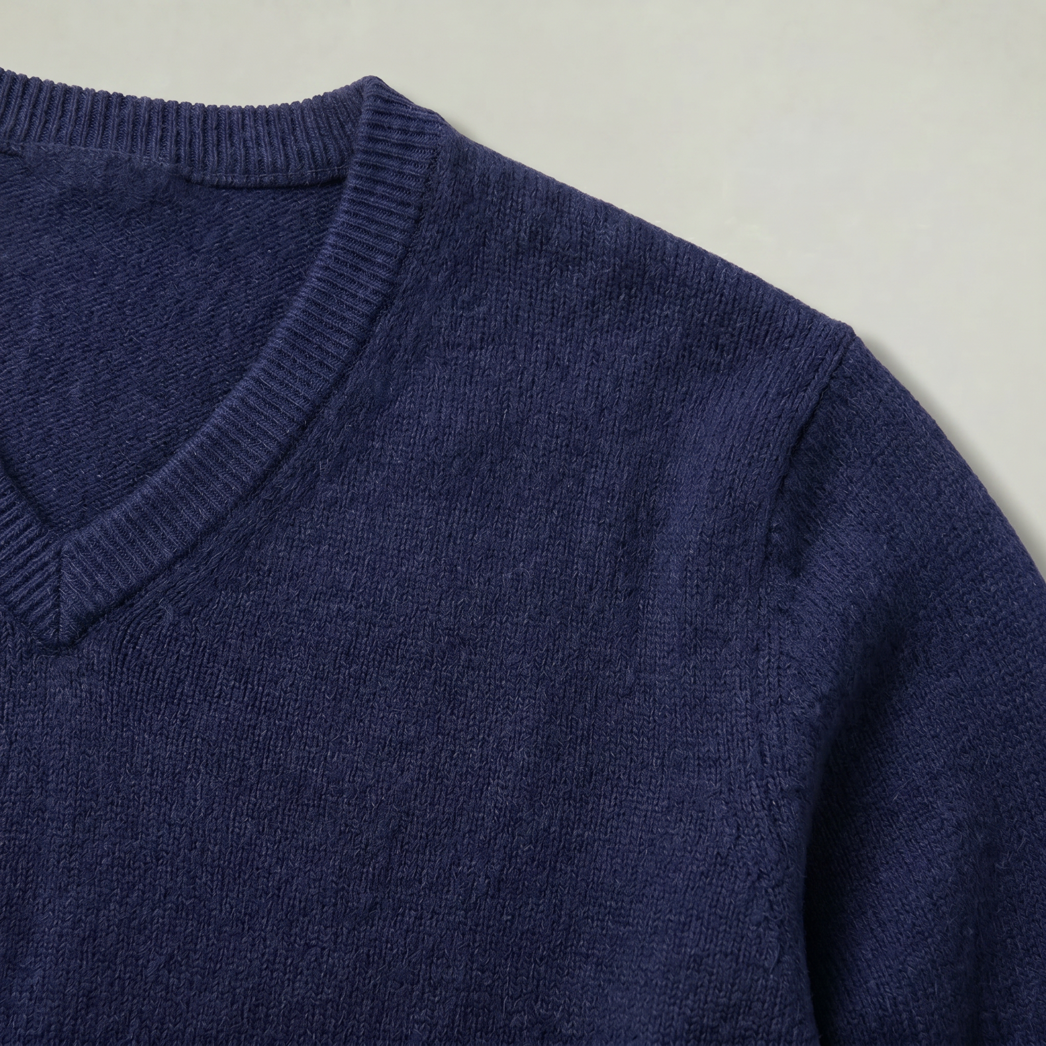 Men’s V Neck Sweater - Loose Fit
