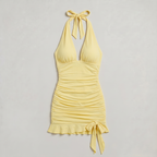 Women’s Mini Dress Halter Neck Ruched