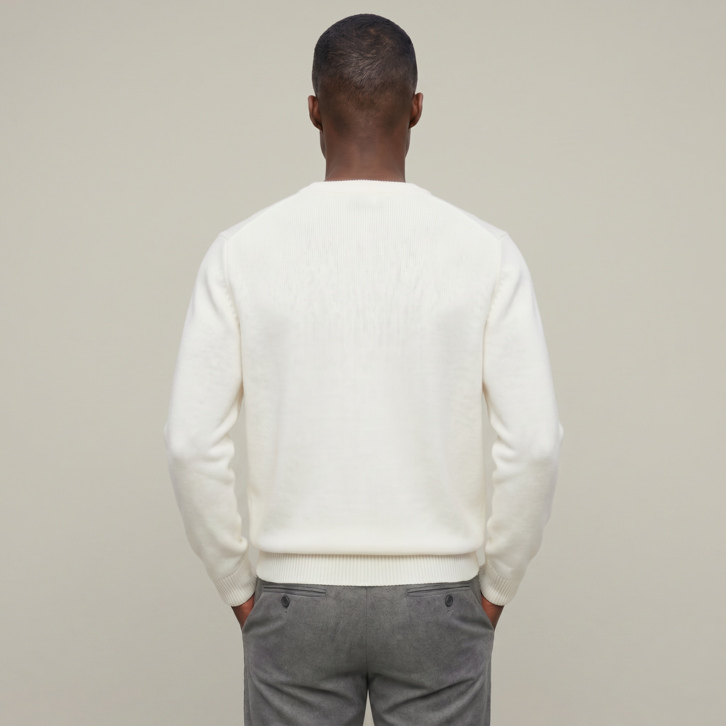 Men’s V Neck Sweater - Loose Fit