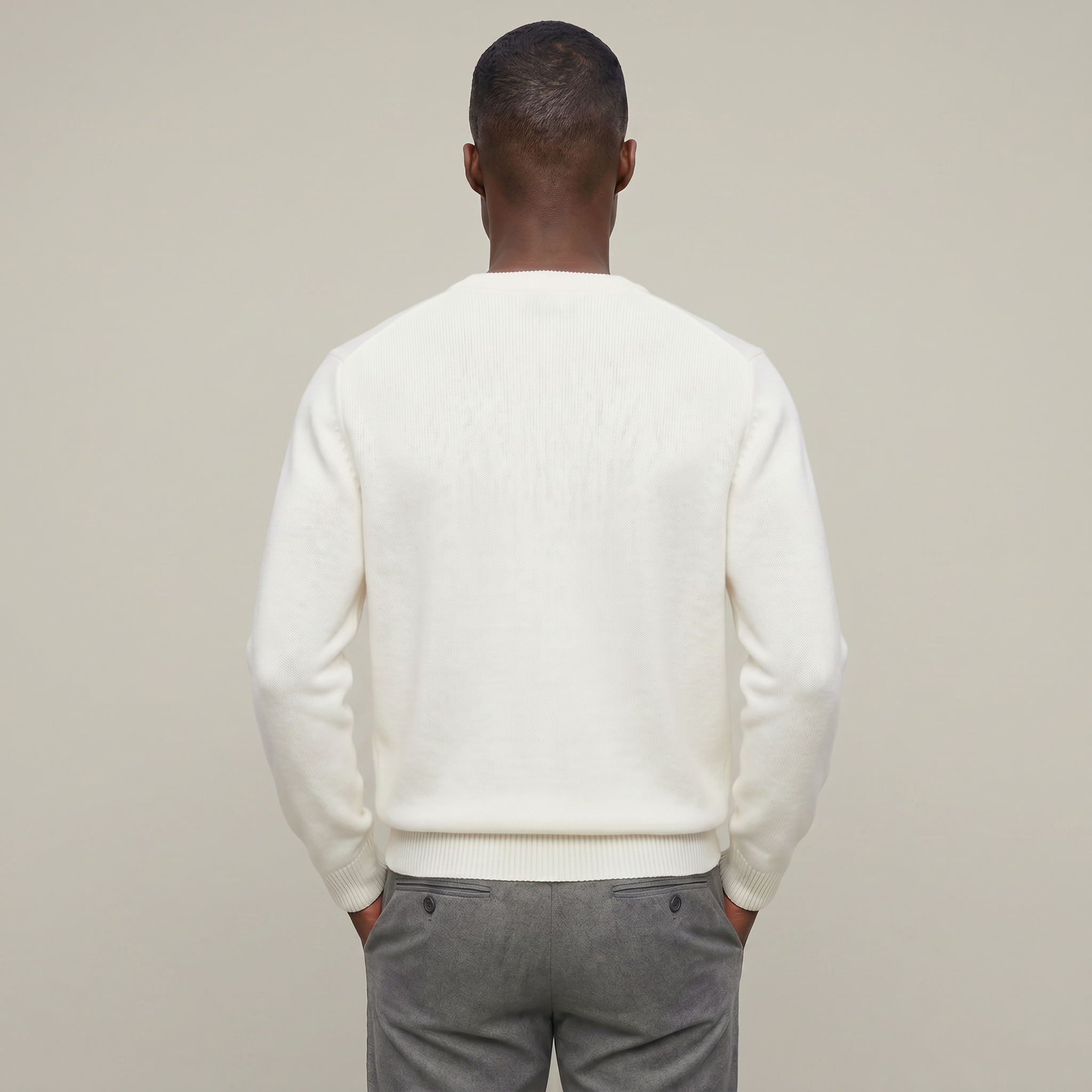 Men’s V Neck Sweater - Loose Fit