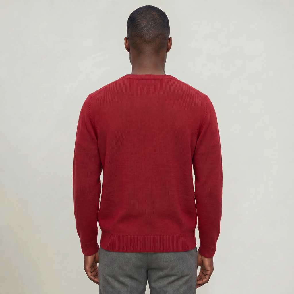 Men’s V Neck Sweater - Loose Fit