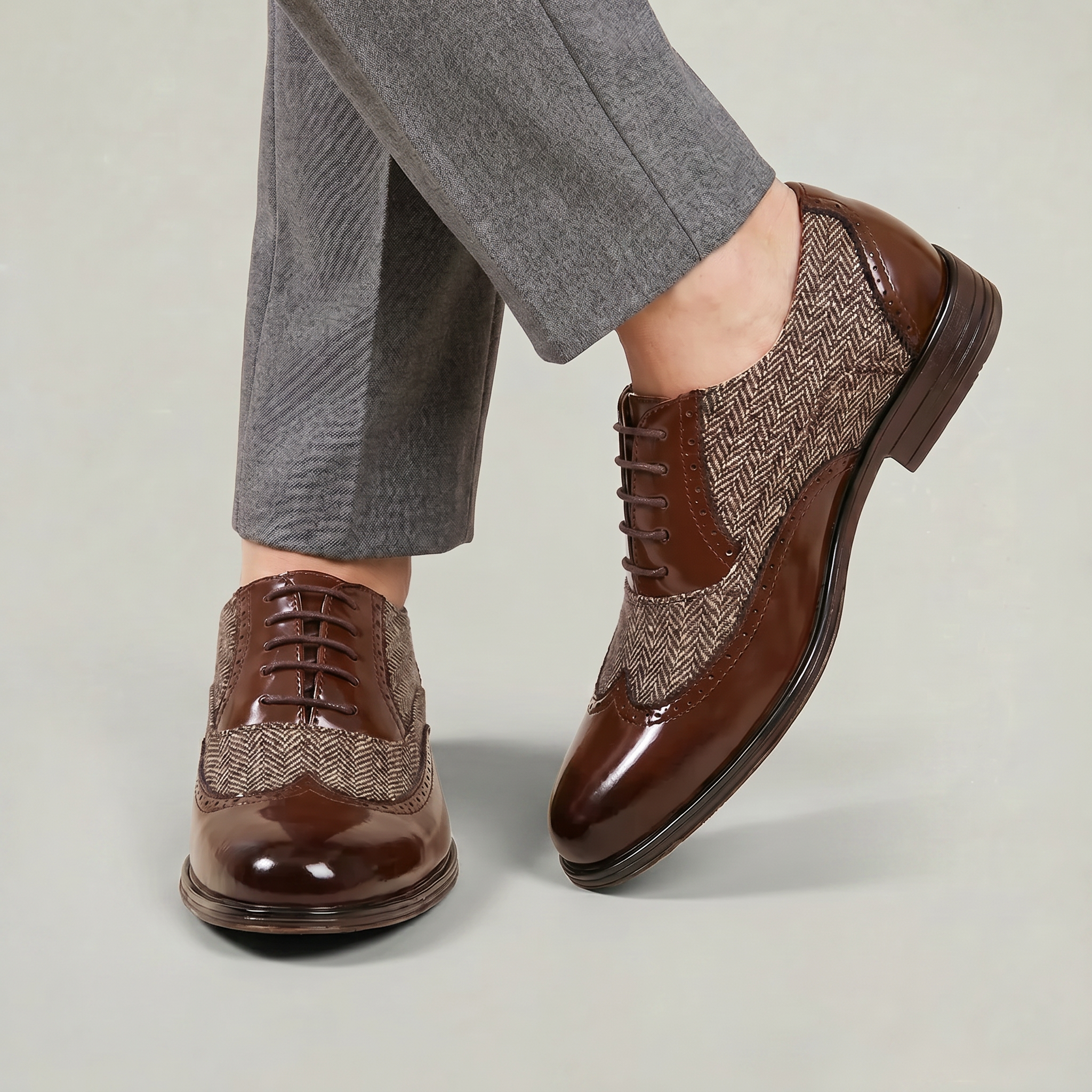 Men’s Oxford Dress Shoes - Lace-Up Formal Comfort Fit