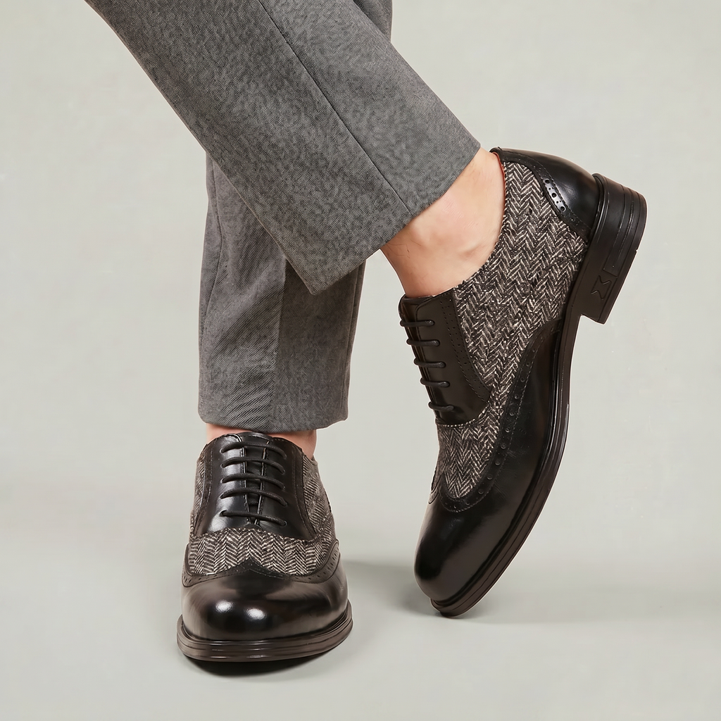 Men’s Oxford Dress Shoes - Lace-Up Formal Comfort Fit