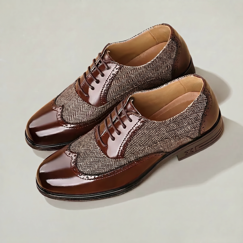Men’s Oxford Dress Shoes - Lace-Up Formal Comfort Fit