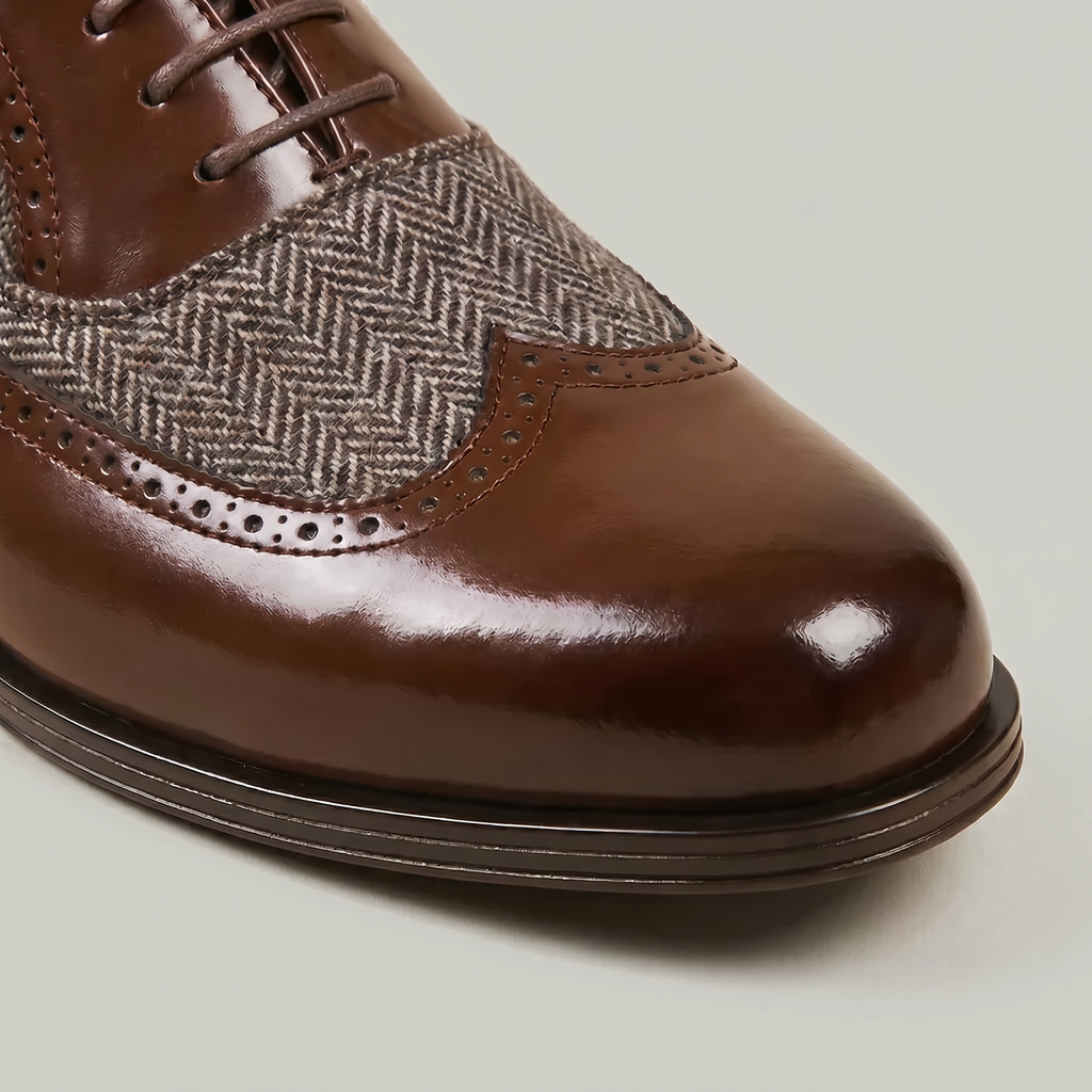 Men’s Oxford Dress Shoes - Lace-Up Formal Comfort Fit