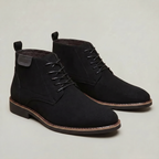 Men’s Lace-Up Ankle Boots - Round Toe Regular Fit