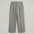 Men’s Pinstripe Wide-Leg Trousers