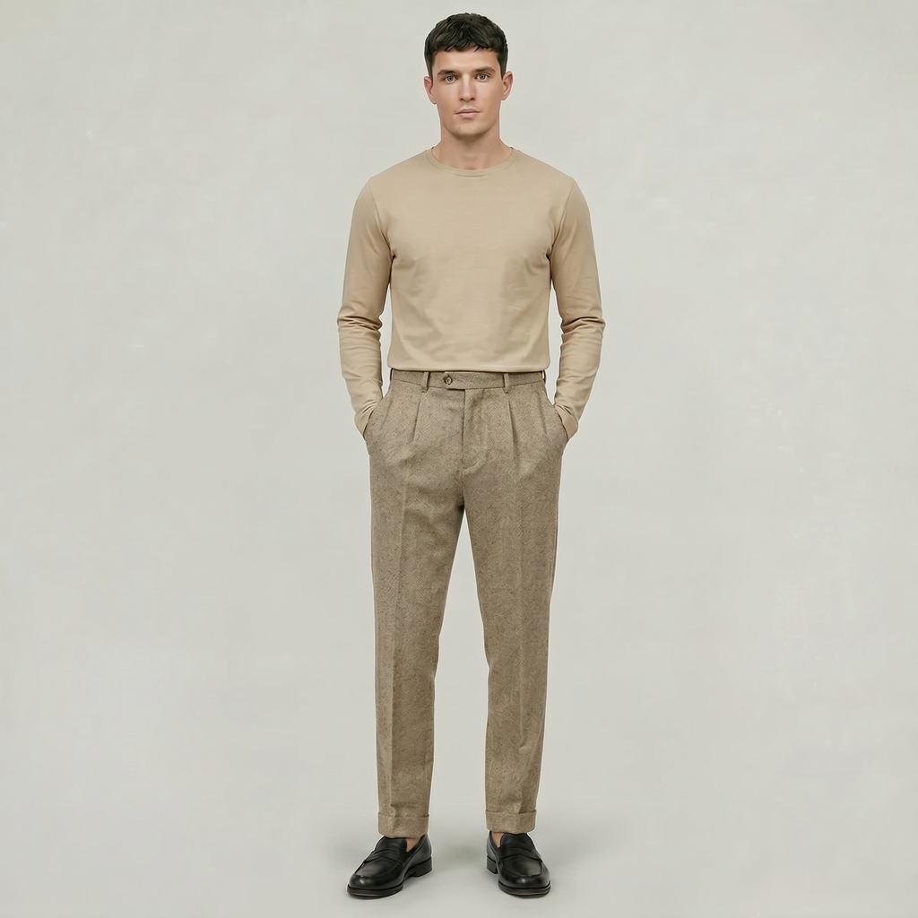 Men’s Textured Trousers