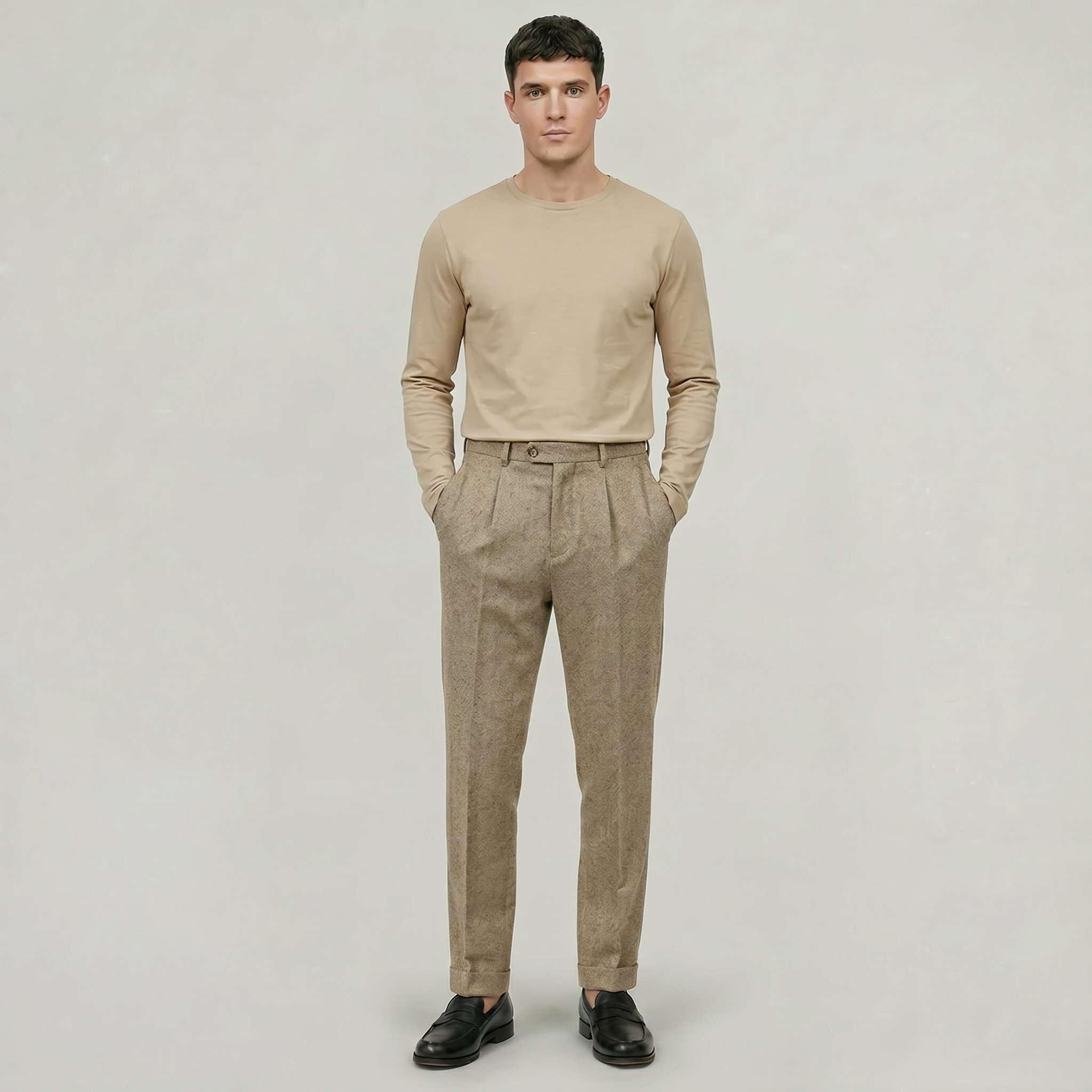 Men’s Textured Trousers