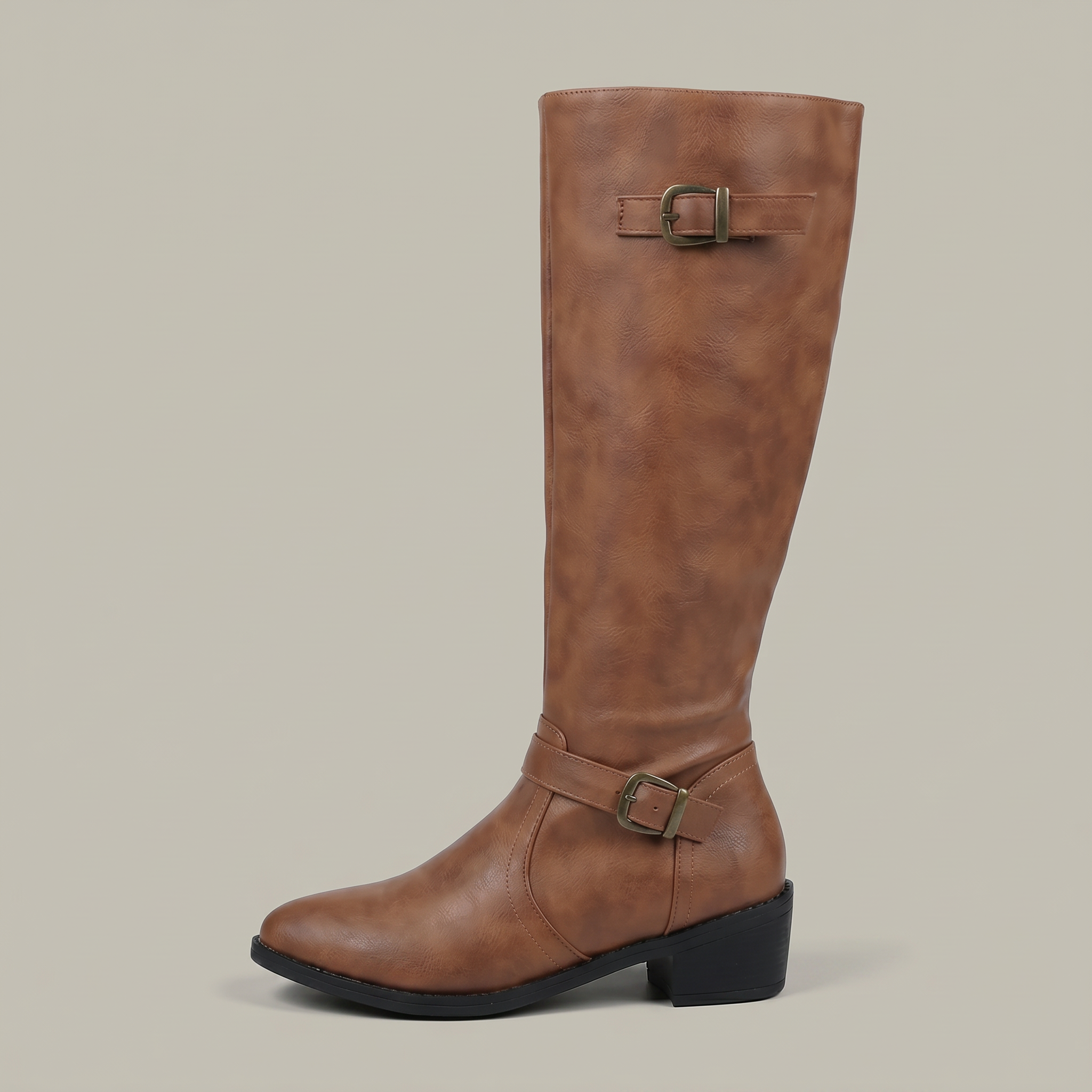 Women's Knee-High Leather Boots – Tall Riding Style Boots