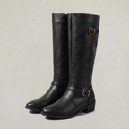 Women's Knee-High Leather Boots – Tall Riding Style Boots