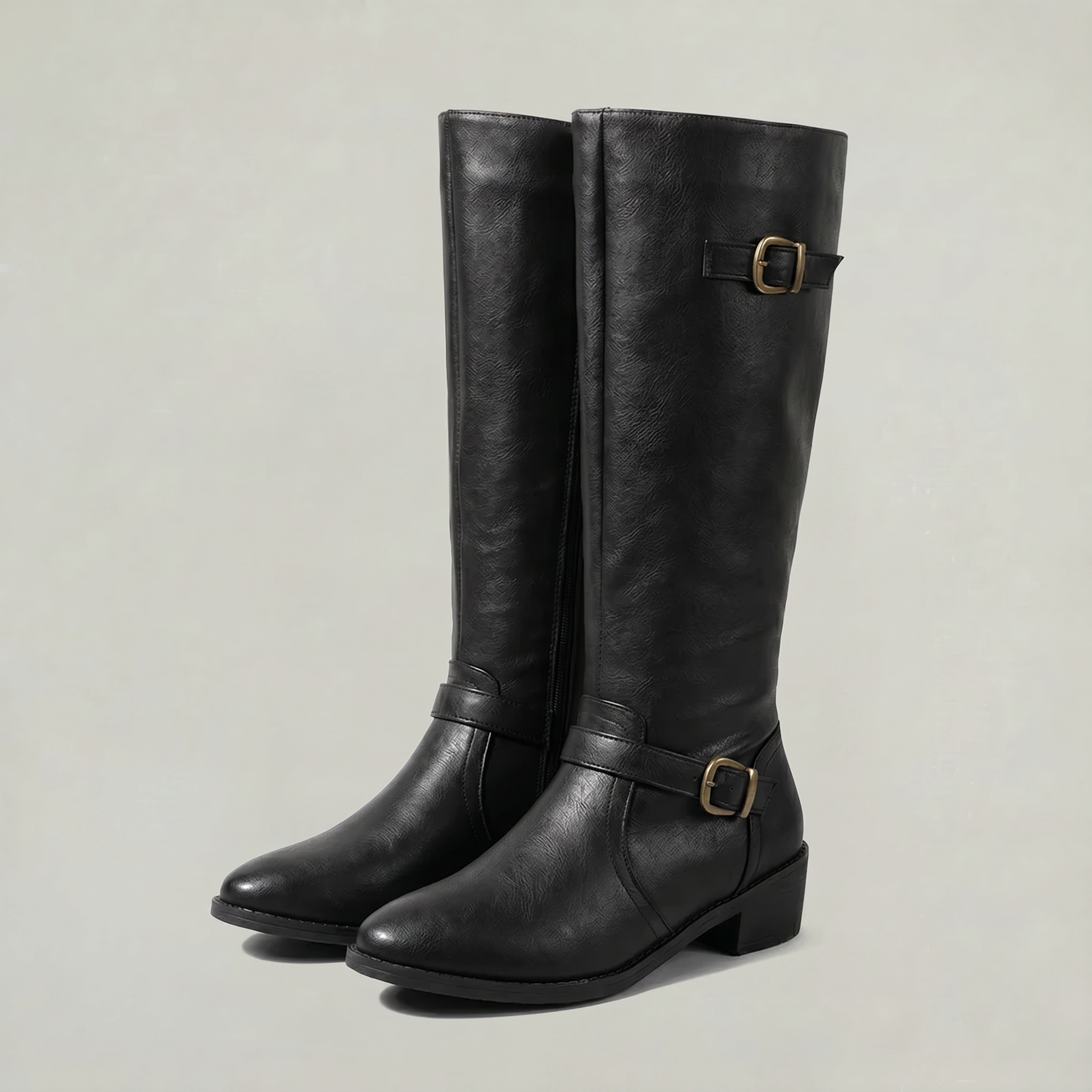 Women's Knee-High Leather Boots – Tall Riding Style Boots