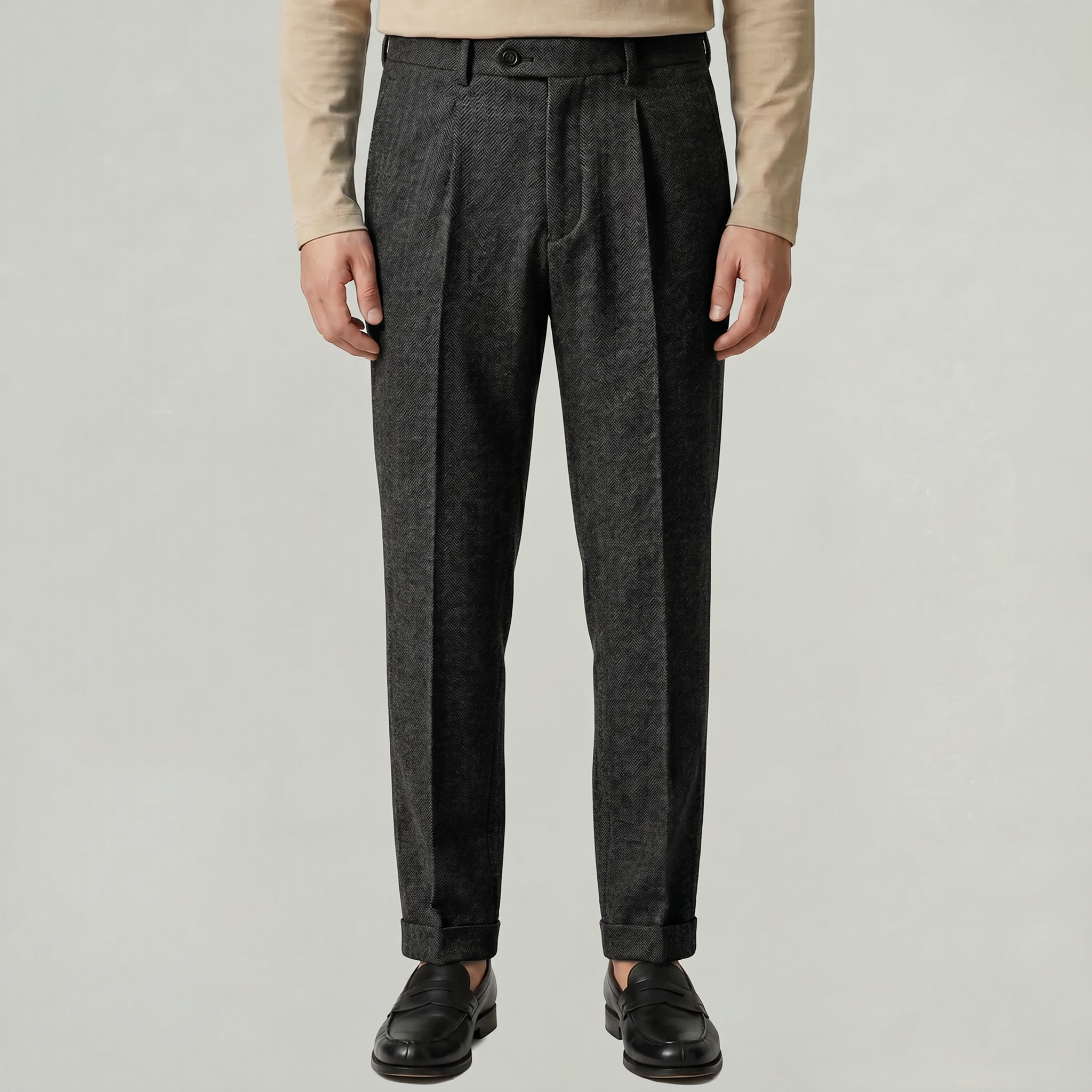 Men’s Textured Trousers