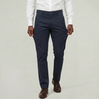 Men’s Cotton Stretch Chino Trousers - Straight Fit