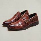 Men’s Buckle Loafers - Slip-On Dress Shoes Comfort Fit