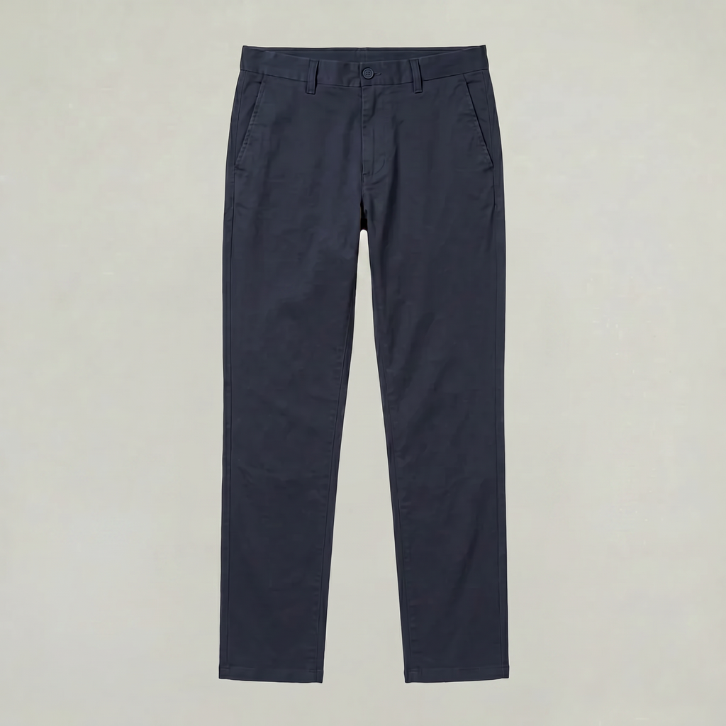 Men’s Cotton Stretch Chino Trousers - Straight Fit