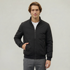 Men’s Full Zip Padded Coat - Stand Collar Regular Fit