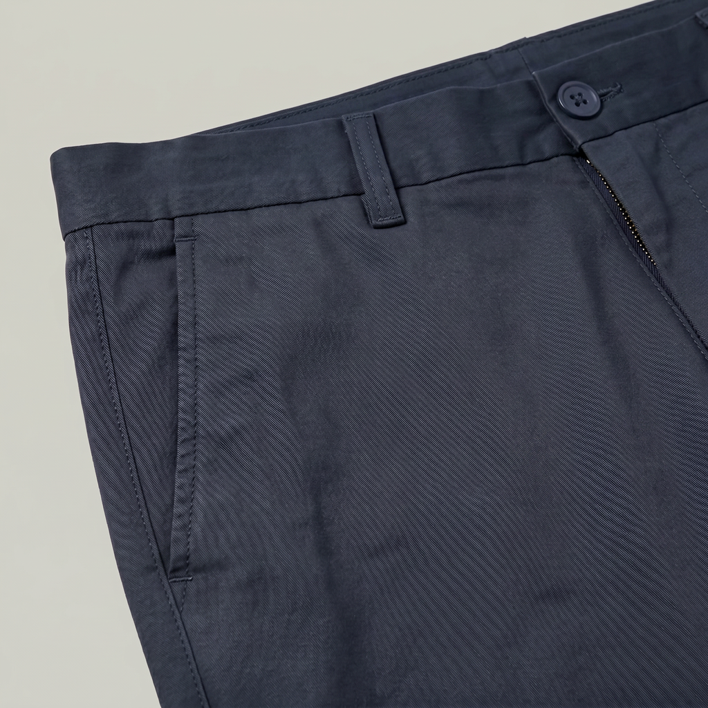 Men’s Cotton Stretch Chino Trousers - Straight Fit