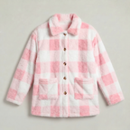 Women’s Plaid Jacket - Button Front Regular Fit