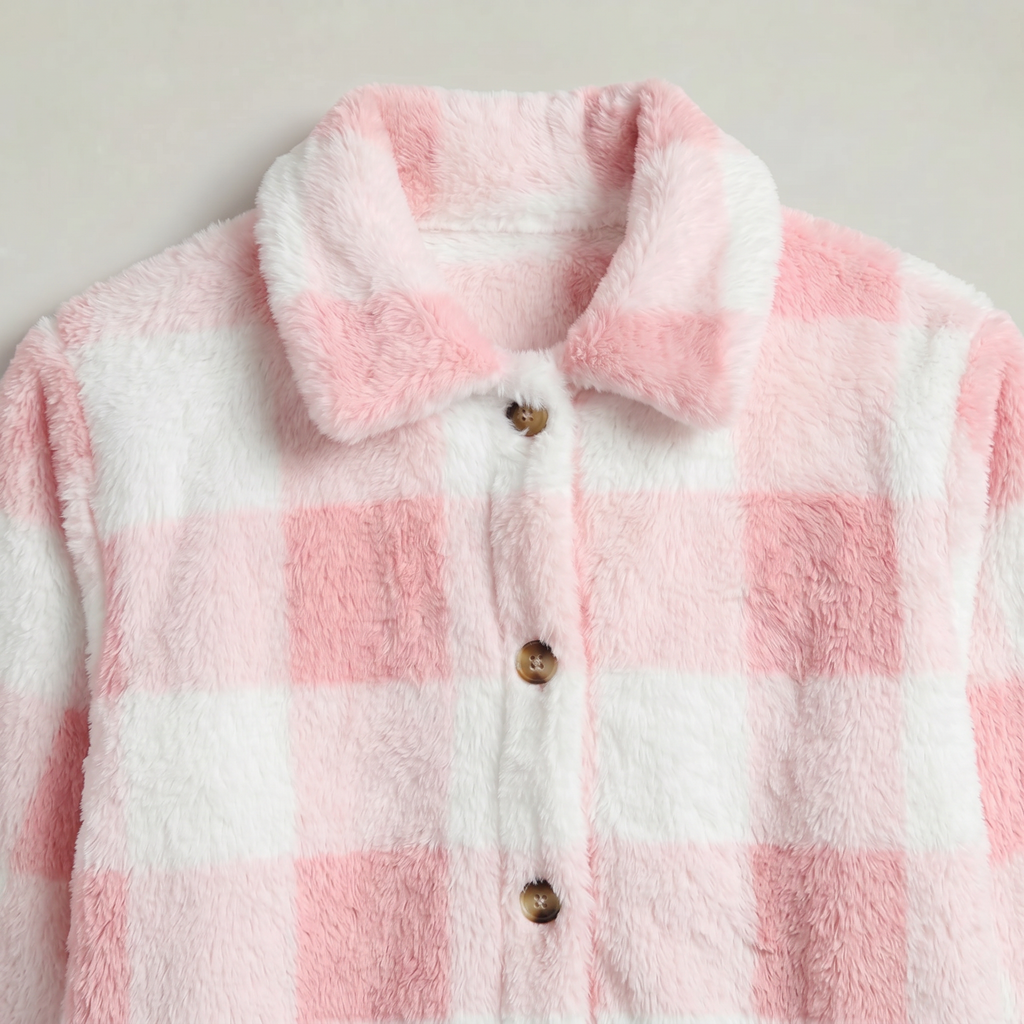 Women’s Plaid Jacket - Button Front Regular Fit