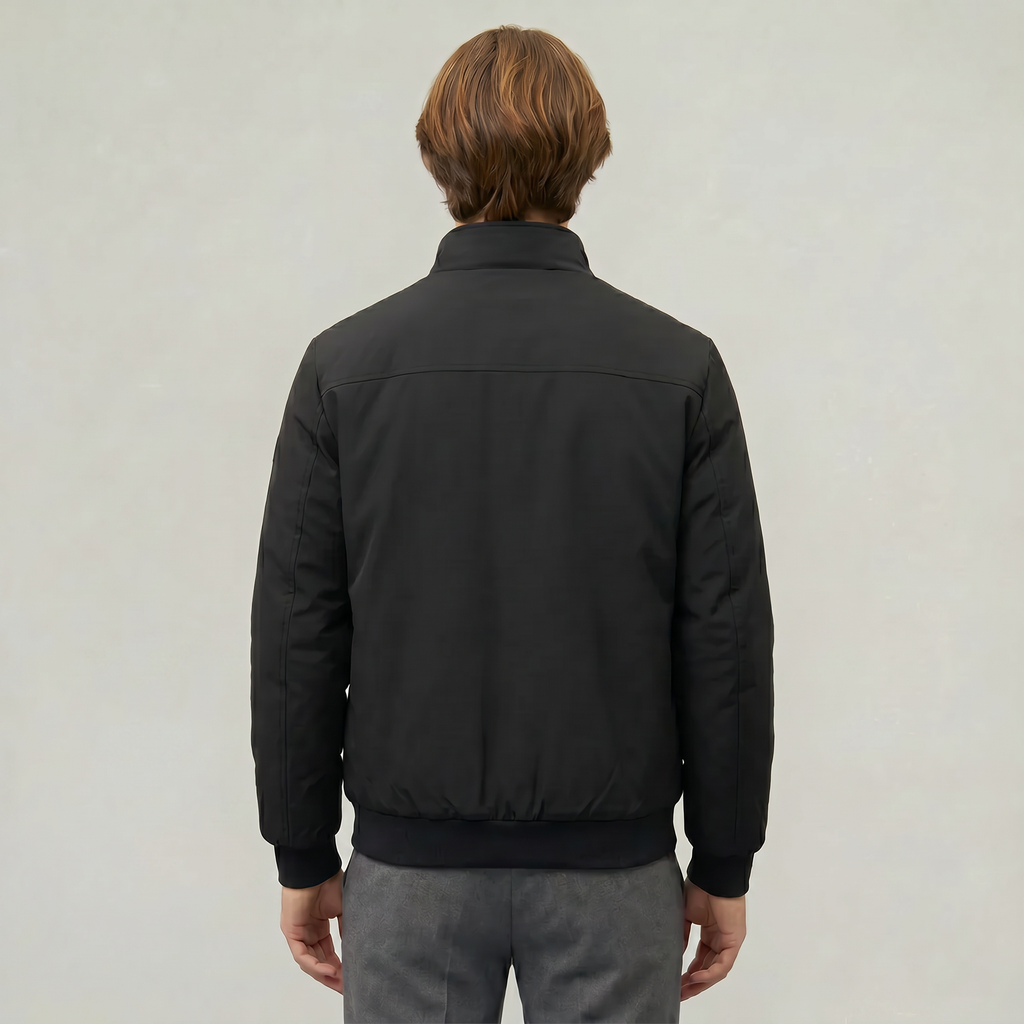 Men’s Full Zip Padded Coat - Stand Collar Regular Fit