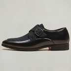 Men’s Monk Strap Dress Shoes - Slip-On Pointed-Toe Shoes