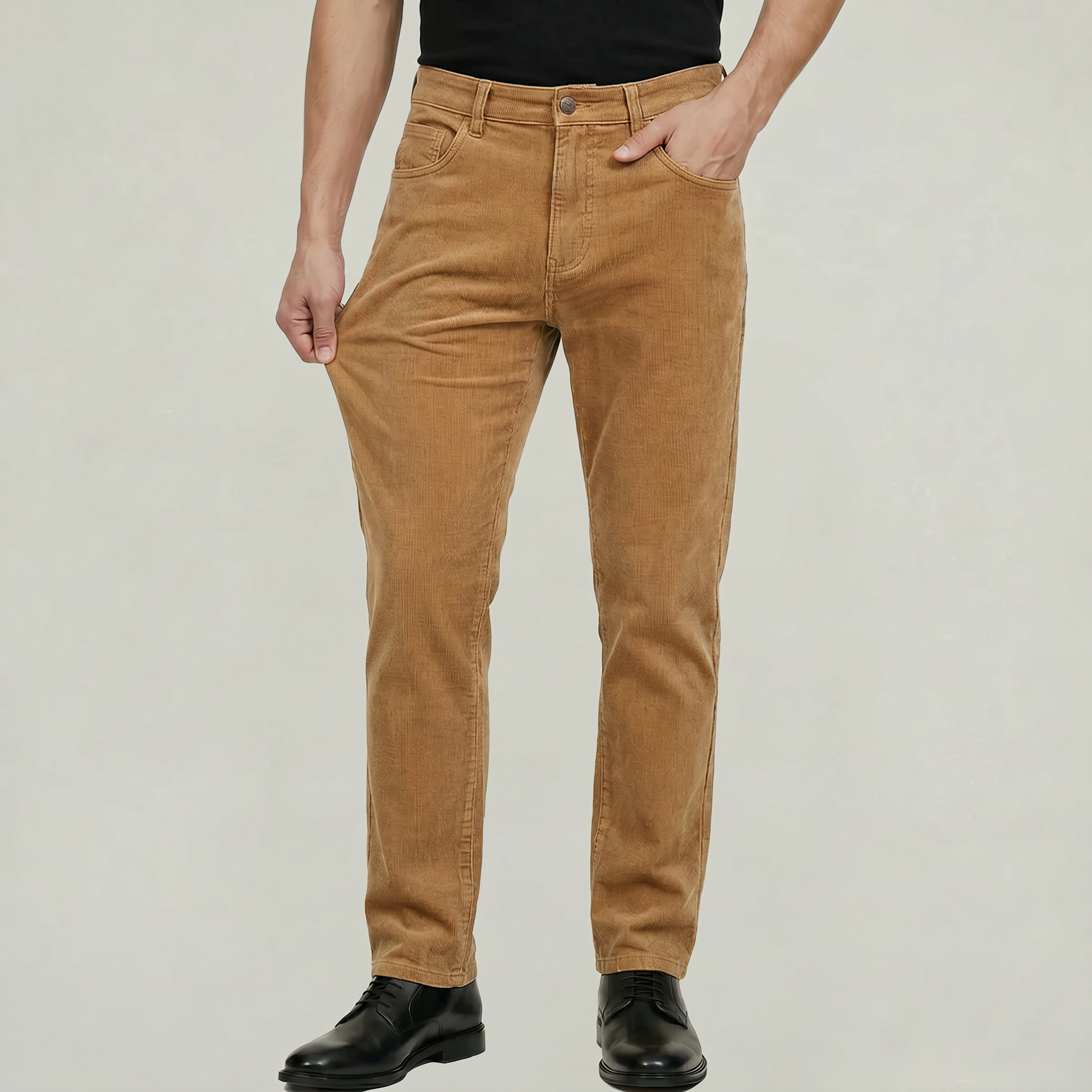 Men’s Corduroy Pants - Slim Fit Straight Leg