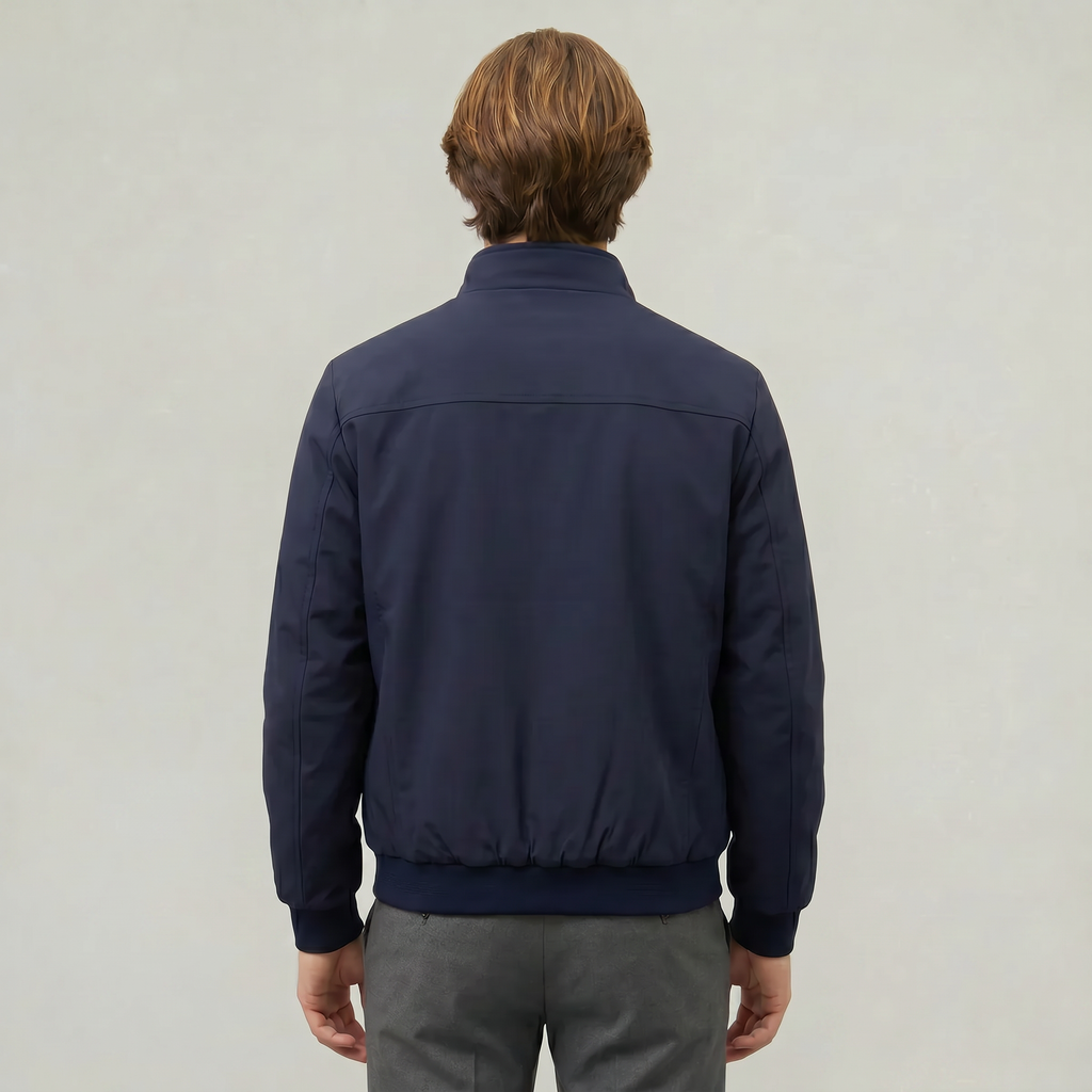 Men’s Full Zip Padded Coat - Stand Collar Regular Fit