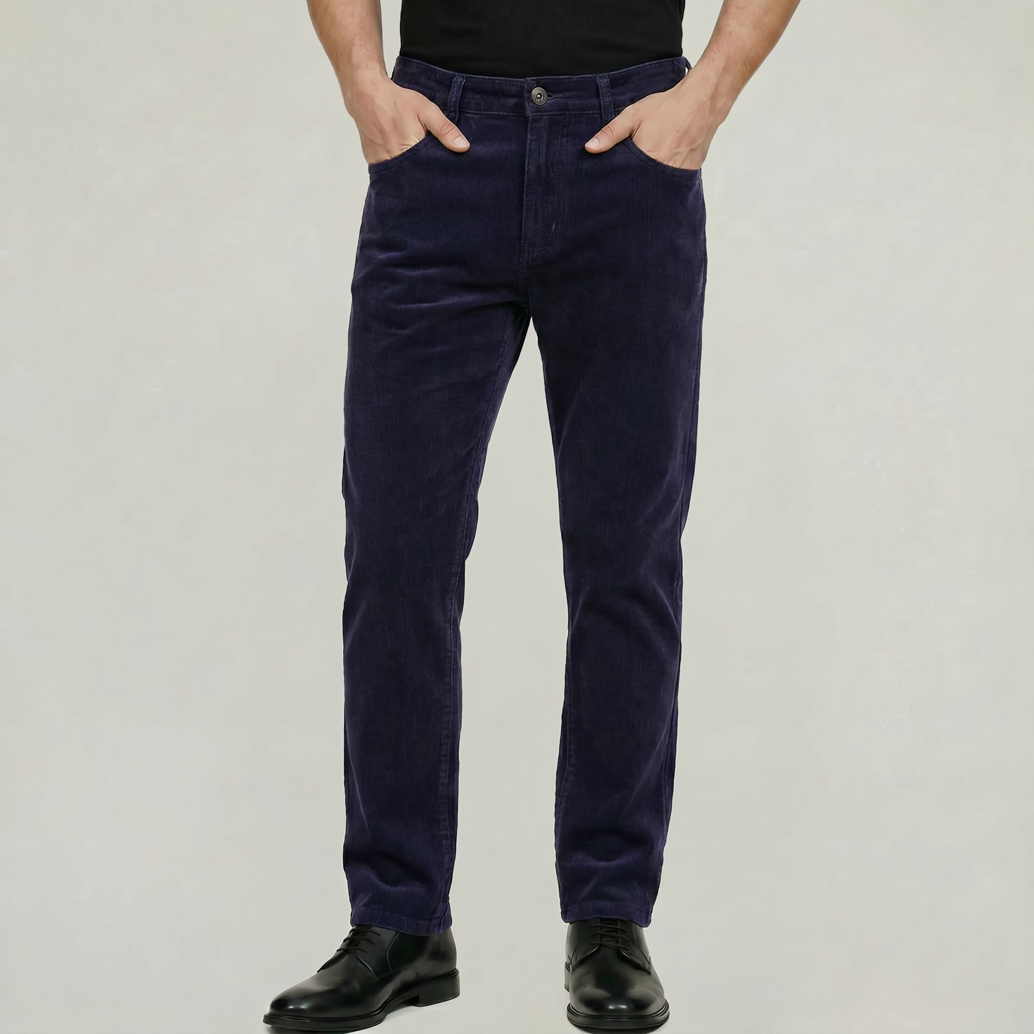Men’s Corduroy Pants - Slim Fit Straight Leg