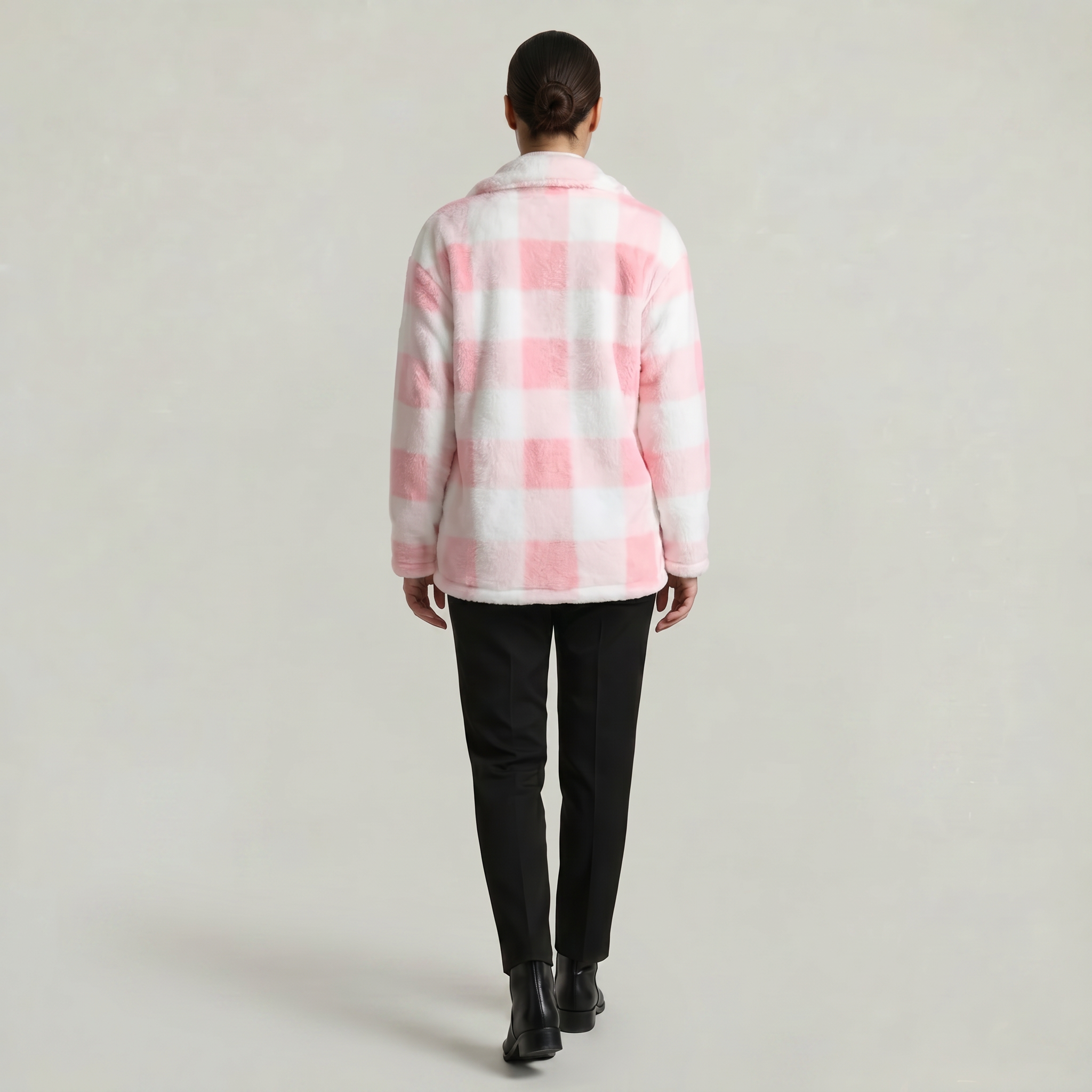 Women’s Plaid Jacket - Button Front Regular Fit