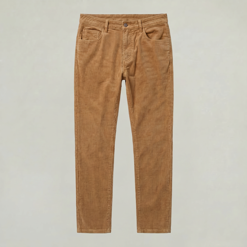 Men’s Corduroy Pants - Slim Fit Straight Leg