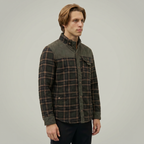 Men’s Plaid Shacket - Button Front Regular Fit